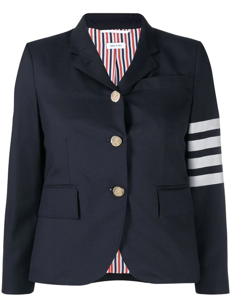  Thom Browne 4-bar Plain Weave Suiting Jacket - Blue 