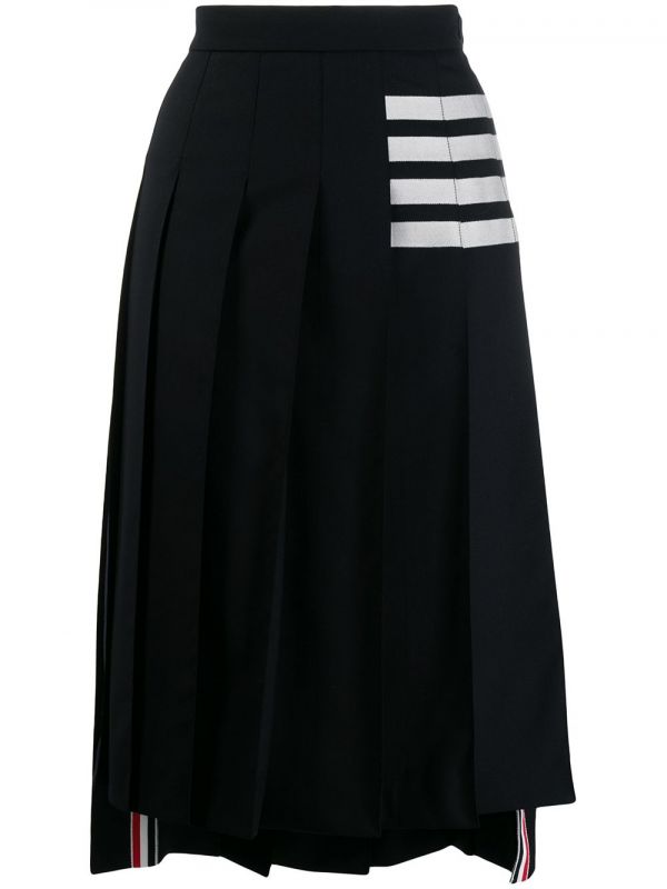  Thom Browne 4-bar Pleated Skirt - Blue 