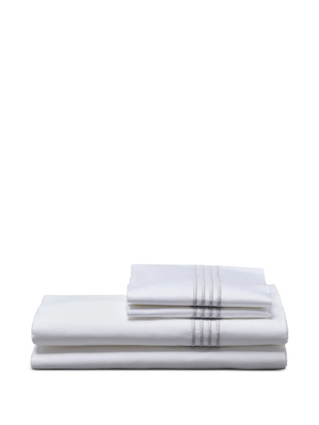  Thom Browne 4-bar Sheet Set (240cm X 305cm) - White 