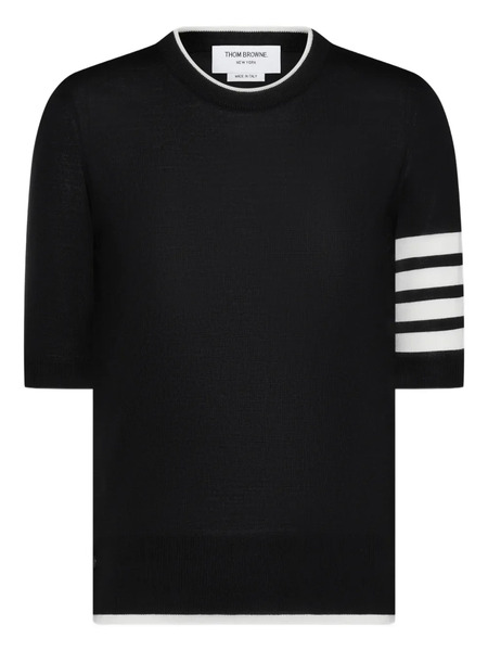  Thom Browne 4-bar Short-sleeve T-shirt - Black 