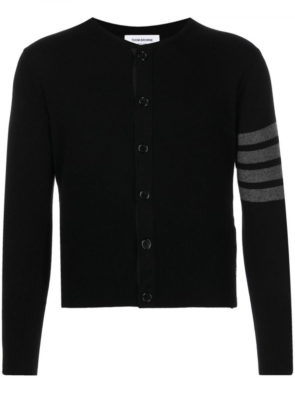 Thom Browne 4-bar Stripe Button-up Cardigan - Black 