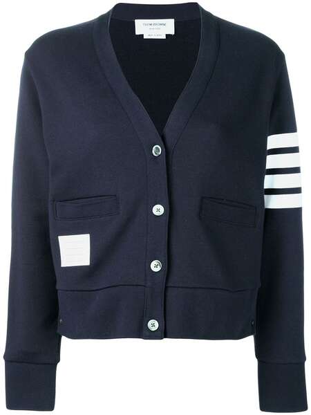 Thom Browne 4-bar Stripe Cardigan - Blue 