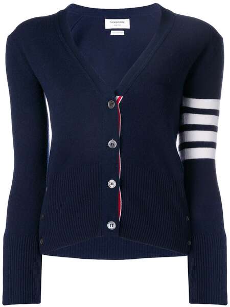  Thom Browne 4-bar Stripe Cashmere Cardigan - Blue 
