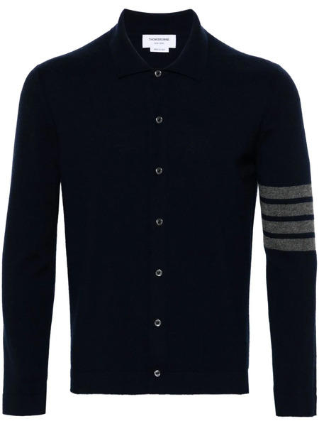  Thom Browne 4-bar Stripe Cashmere Cardigan - Blue 