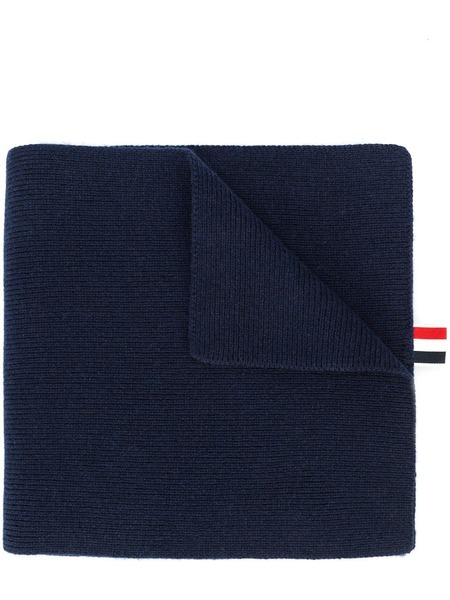  Thom Browne 4-bar Stripe Cashmere Scarf - Blue 