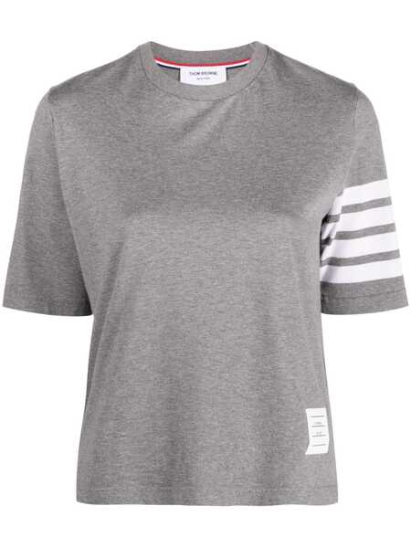  Thom Browne 4-bar Stripe 2003-print T-shirt - Grey 