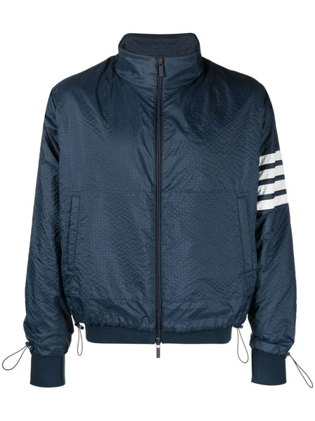  Thom Browne 4-bar Stripe Ripstop Jacket - Blue 