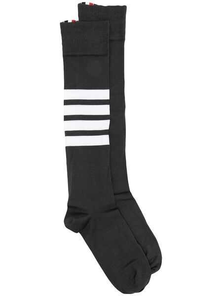  Thom Browne 4-bar Stripe Socks - Grey 