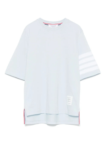  Thom Browne 4 Bar Stripes Jersey T-shirt - Blue 