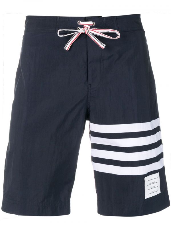  Thom Browne 4-bar Swim Tech Board Short - Blue 