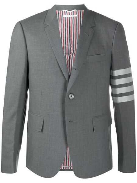  Thom Browne 4-bar Wool Blazer - Grey 