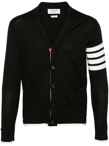  Thom Browne 4-bar Wool Cardigan - Black 