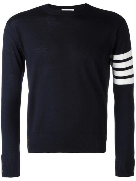  Thom Browne 4-bar Wool Jumper - Blue 
