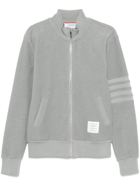  Thom Browne 4-bar Zip-up Sweatshirt - Grey 