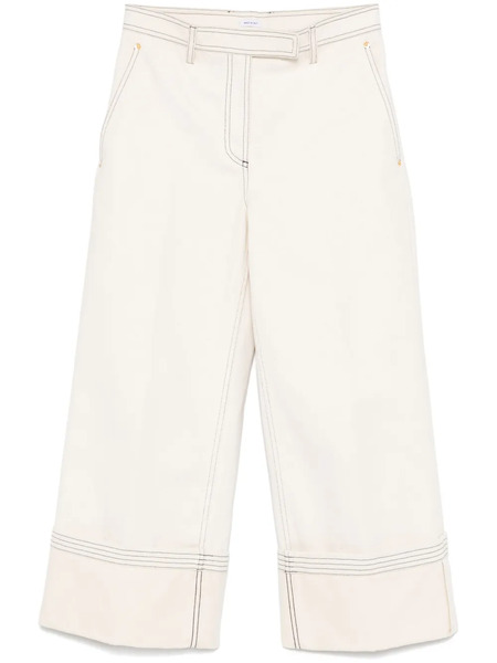  Thom Browne Belted Wide-leg Jeans - Neutrals 