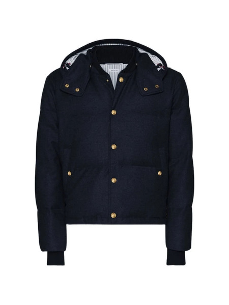  Thom Browne Blue Hooded Jacket 