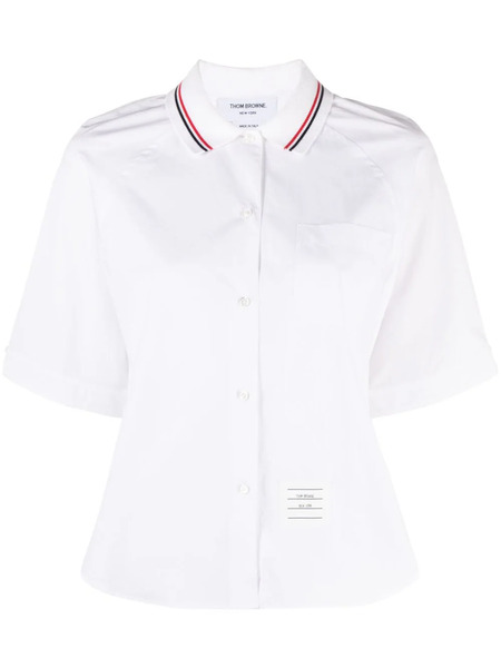  Thom Browne Box Pleat Cotton Shirt - White 