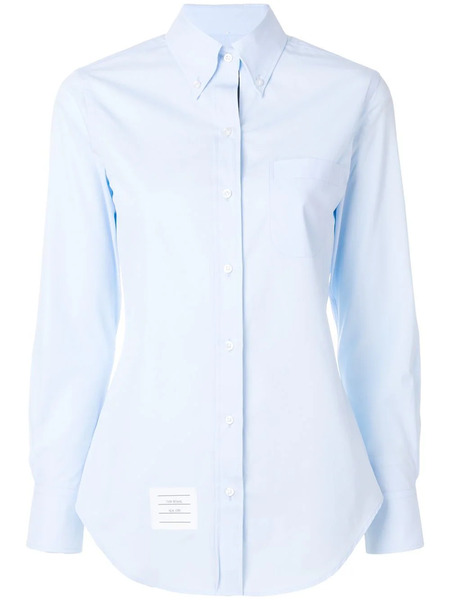  Thom Browne Button-down Slim-fit Shirt - Blue 