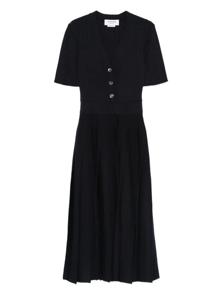  Thom Browne Button-pleated Maxi Dress - Blue 