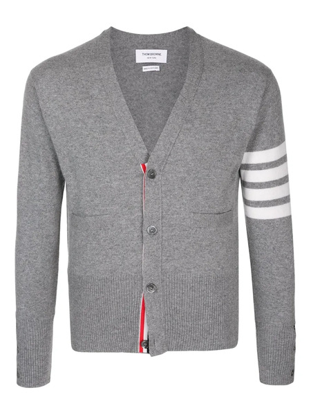  Thom Browne Cashmere Cardigan - Grey 