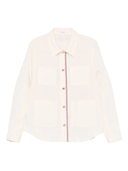  Thom Browne Chest Patch-pockets Shirt - Neutrals 