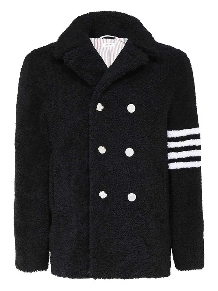 Thom Browne Double-breasted Coat - Black 