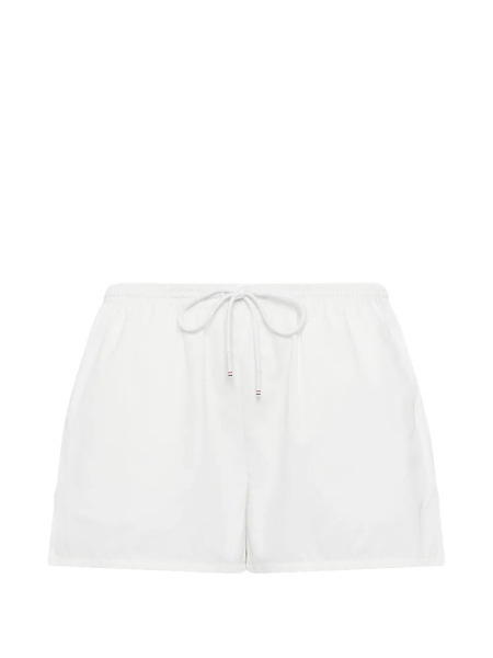  Thom Browne Drawstring Stripe Shorts - White 