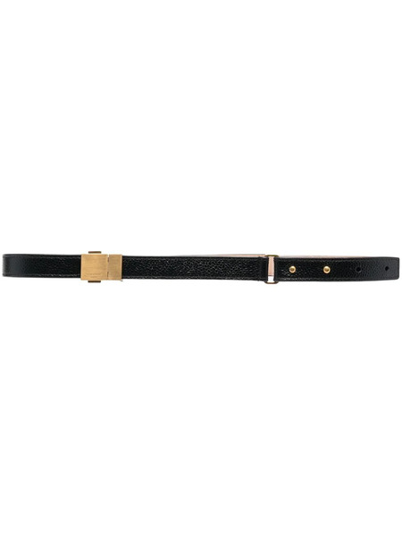 Thom Browne Engraved Logo Belt - Black 