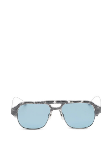  Thom Browne Eyewear Browline Sunglasses - Grey 