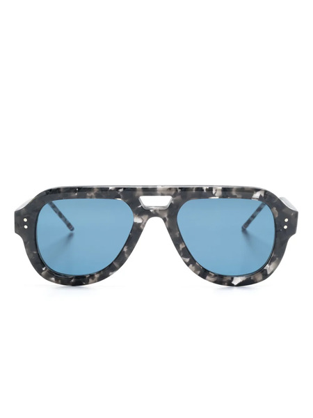  Thom Browne Eyewear Pilot-frame Sunglasses - Grey 