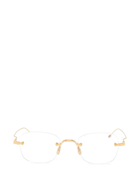  Thom Browne Eyewear Rimless Geometric-frame Glasses - Gold 