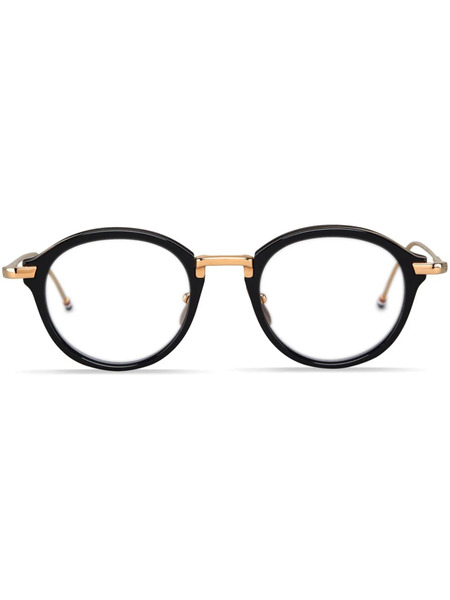  Thom Browne Eyewear Round-frame Glasses - Black 