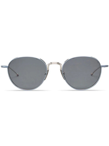  Thom Browne Eyewear Round-frame Sunglasses - Silver 