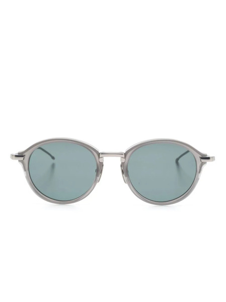  Thom Browne Eyewear Rwb Stripe Sunglasses - Silver 