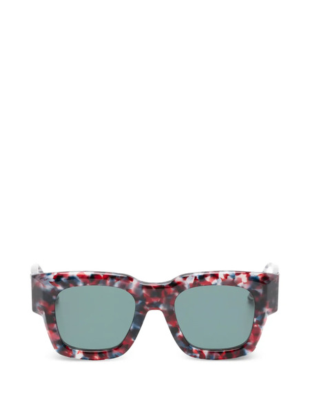  Thom Browne Eyewear Square Frame Sunglasses - Red 