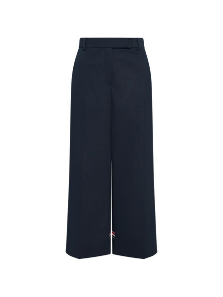  Thom Browne Flat-front Cropped Trousers - Blue 