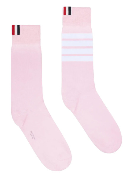  Thom Browne Four-bar Socks - Pink 