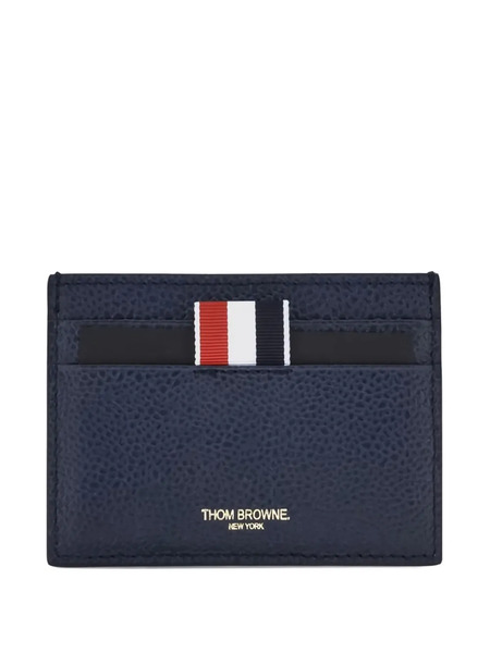  Thom Browne Four-bar Stripe Cardholder - Blue 