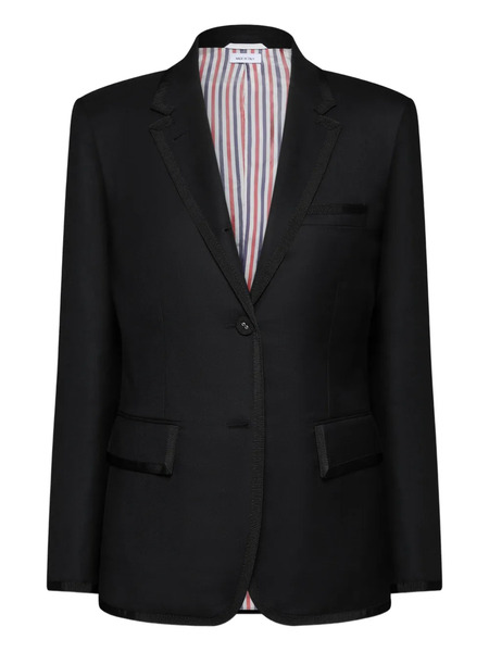  Thom Browne Grosgrain Twill Jacket - Black 