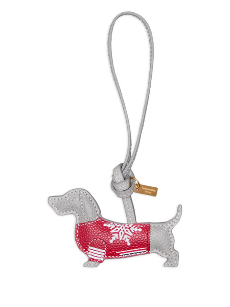 Thom Browne Hector Bag Charm - Grey 