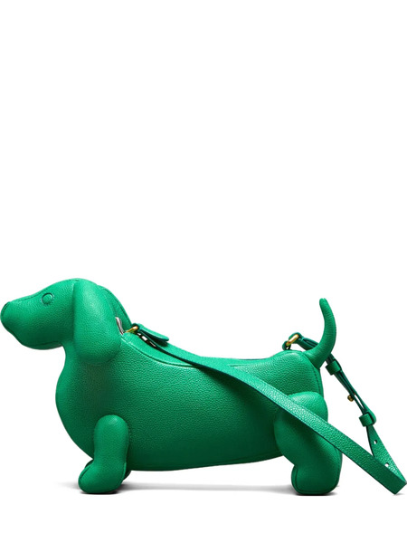  Thom Browne Hector Dachshund Shoulder Bag - Green 