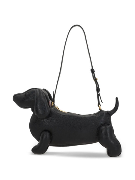  Thom Browne Hector Pebbled Leather Shoulder Bag - Black 
