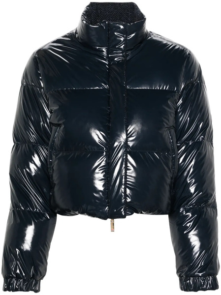  Thom Browne Herringbone Reversible Down Jacket - Blue 