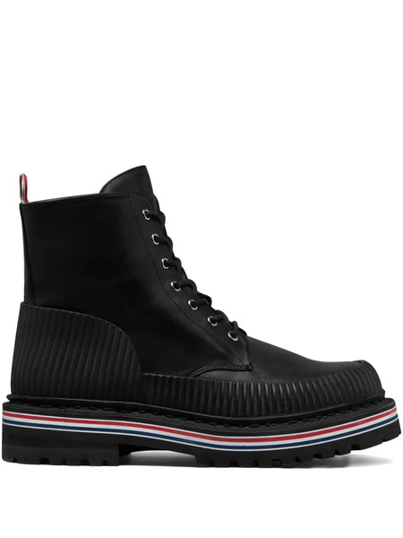  Thom Browne Hiking Leather Boots - Black 