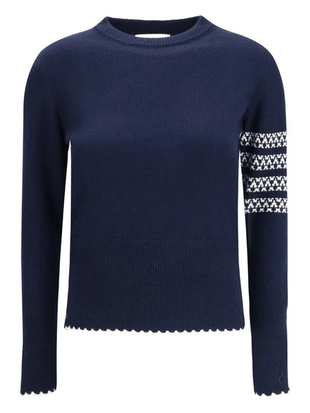  Thom Browne Holiday Hector Long-sleeve Crew-neck Jumper - Blue 