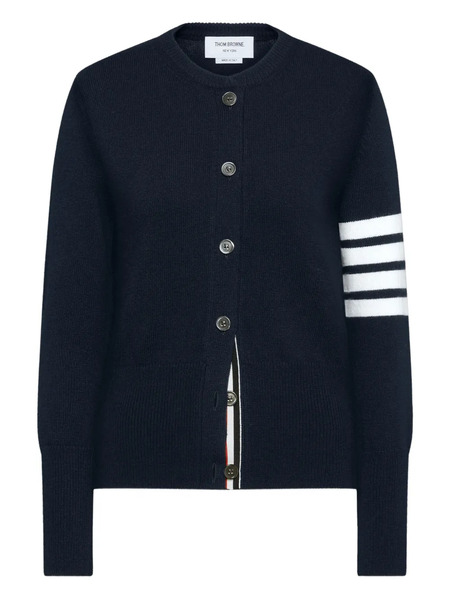  Thom Browne Intarsia 4-bar Intarsia Cardigan - Blue 