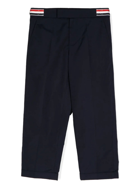  Thom Browne Kids Rwb-stripe Tailored Trousers - Blue 