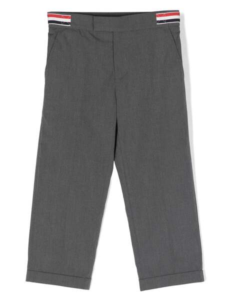  Thom Browne Kids Rwb-stripe Tailored Trousers - Grey 