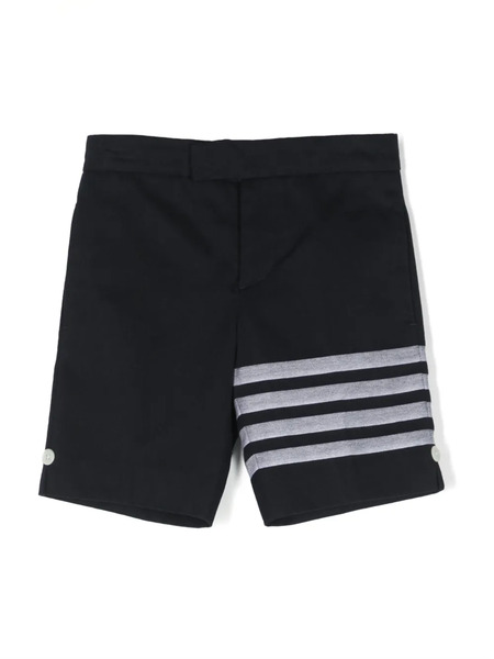  Thom Browne Kids Stripe-detailing Bermuda Shorts - Blue 