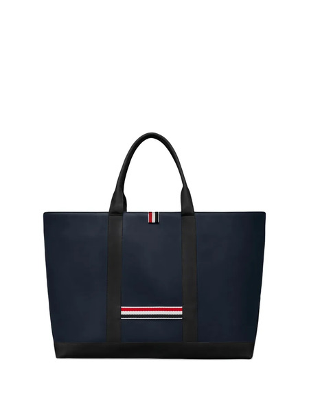 Thom Browne Kids Stripe-detailing Tote Bag - Blue 